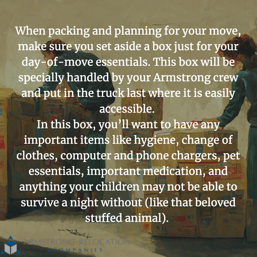 box with essentials