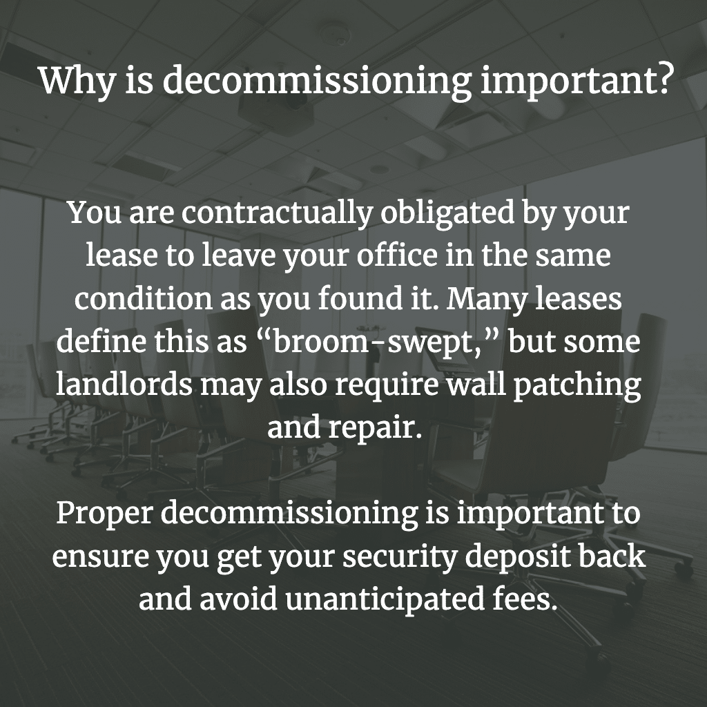 Why is decommissioning important?