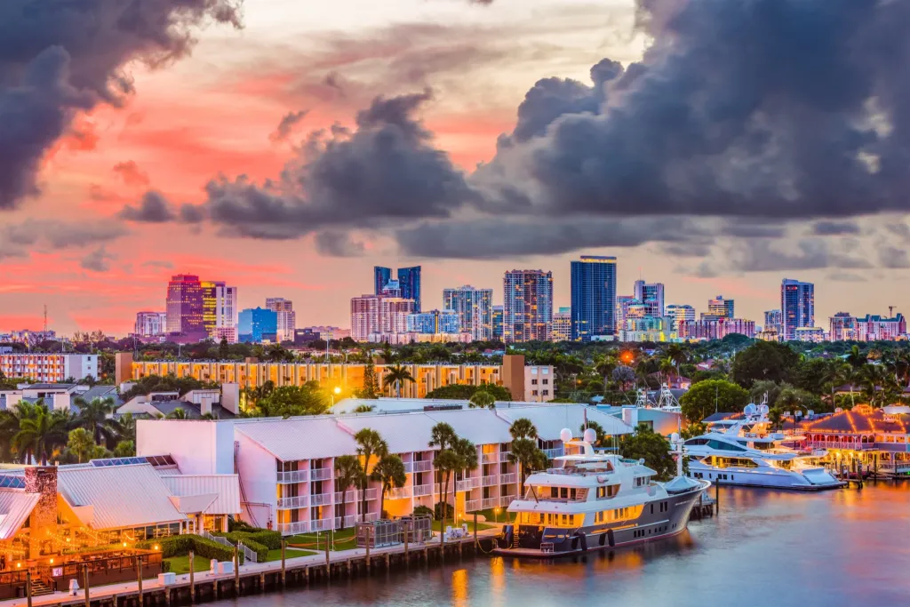 Fort Lauderdale, Florida, USA skyline.