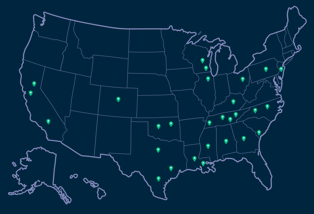 Armstrong Charlotte location map