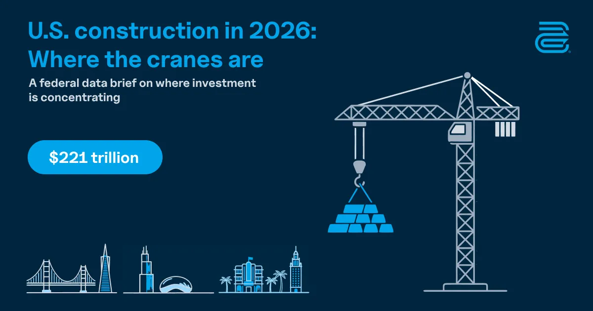 U.S. construction trends: Where the cranes are