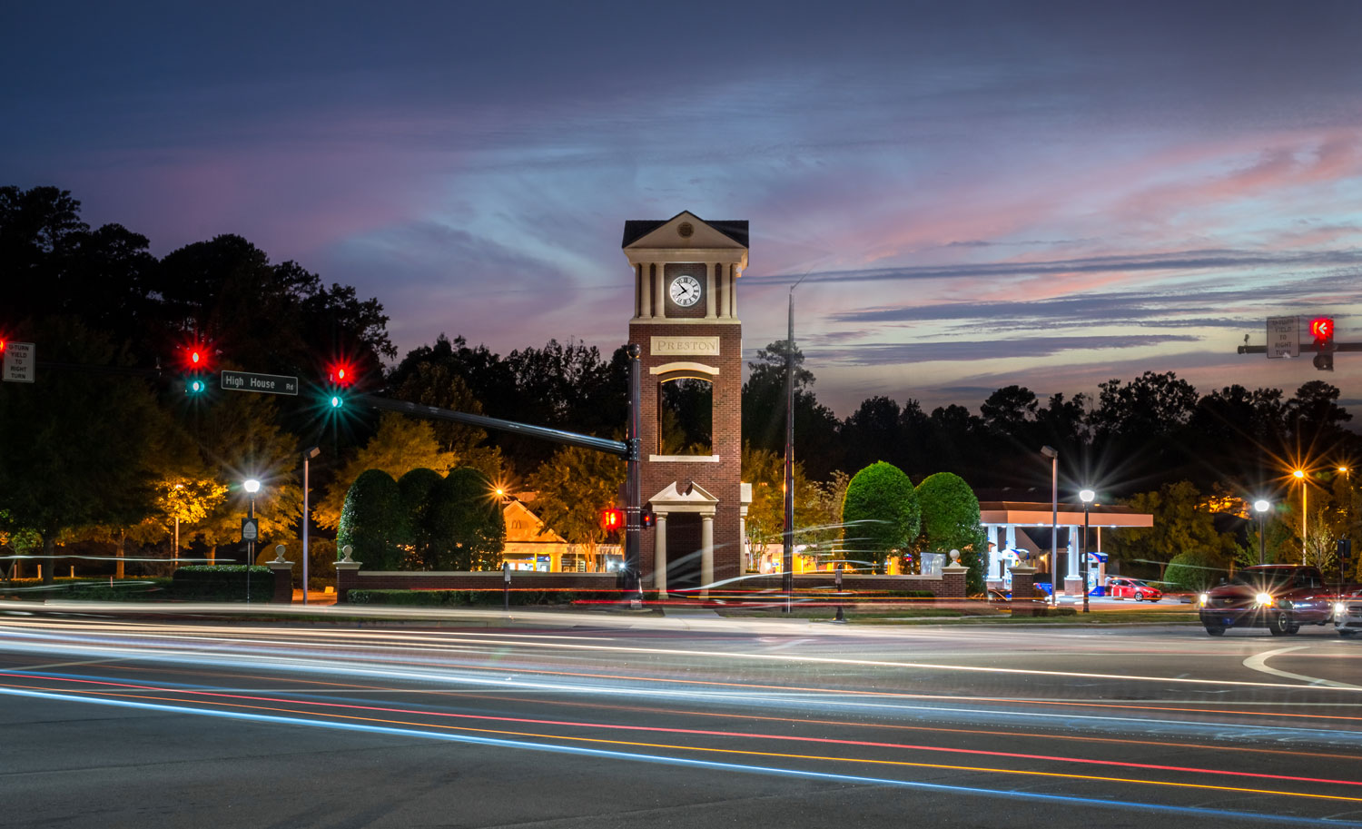 image NC with a clock tower