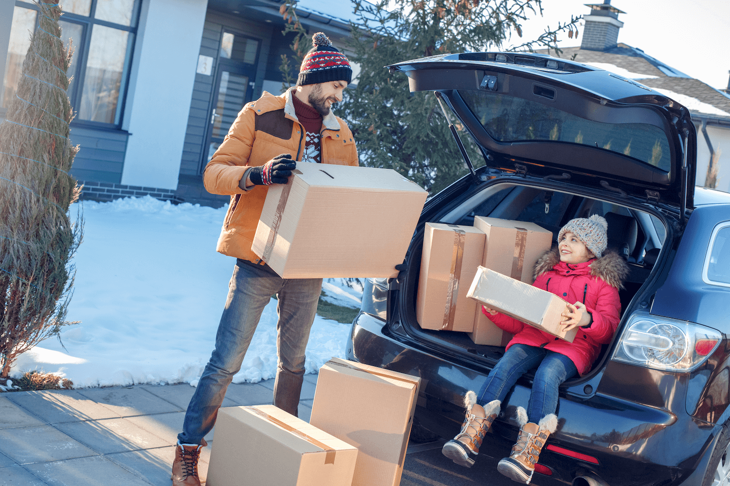 family moving during holidays