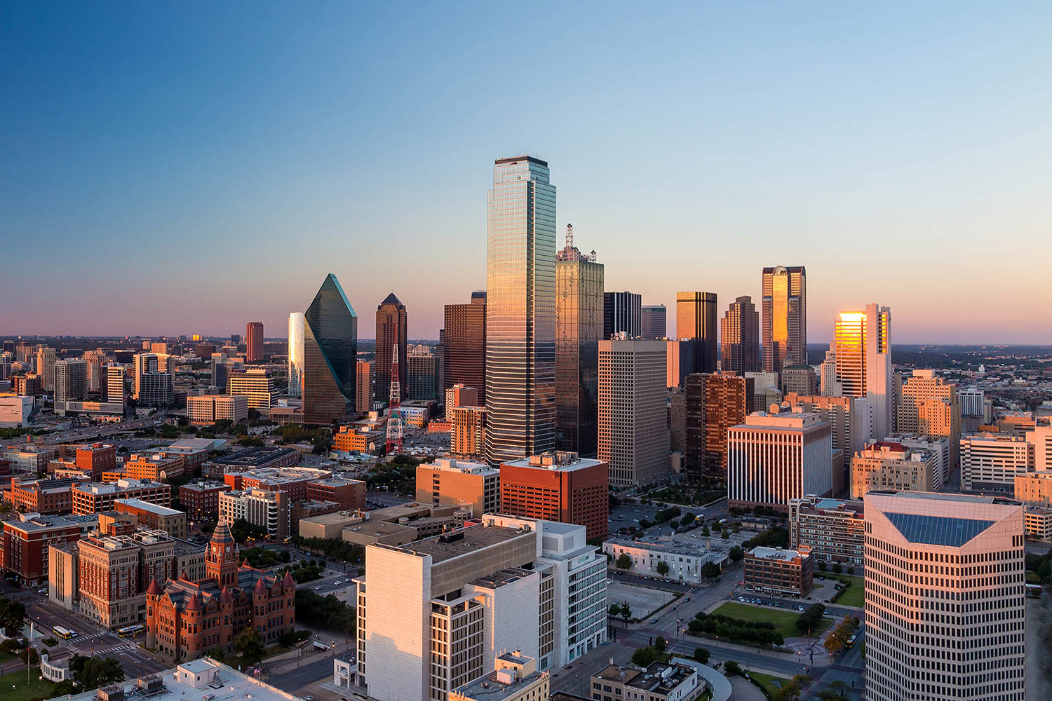 dallas skyline view