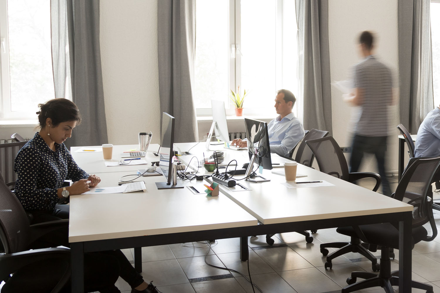 office meeting with staff